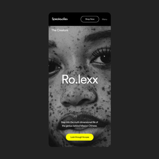 portrait of Ro.lexx on the Spectacles website