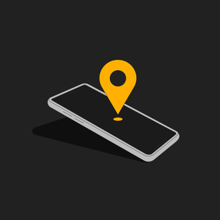 smartphone location illustration